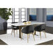 Thatcher Champagne Gold / Onyx Dining Armchair